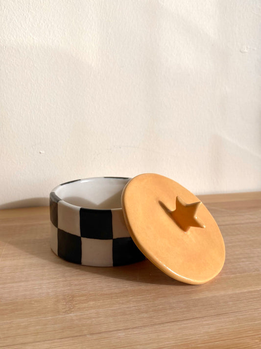 Checkered Star Jar