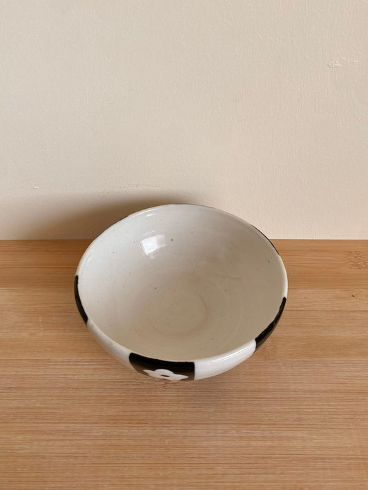 Checkered Flower Bowl