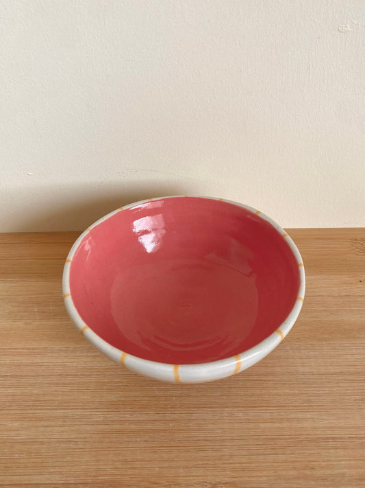 Yellow Grid Bowl