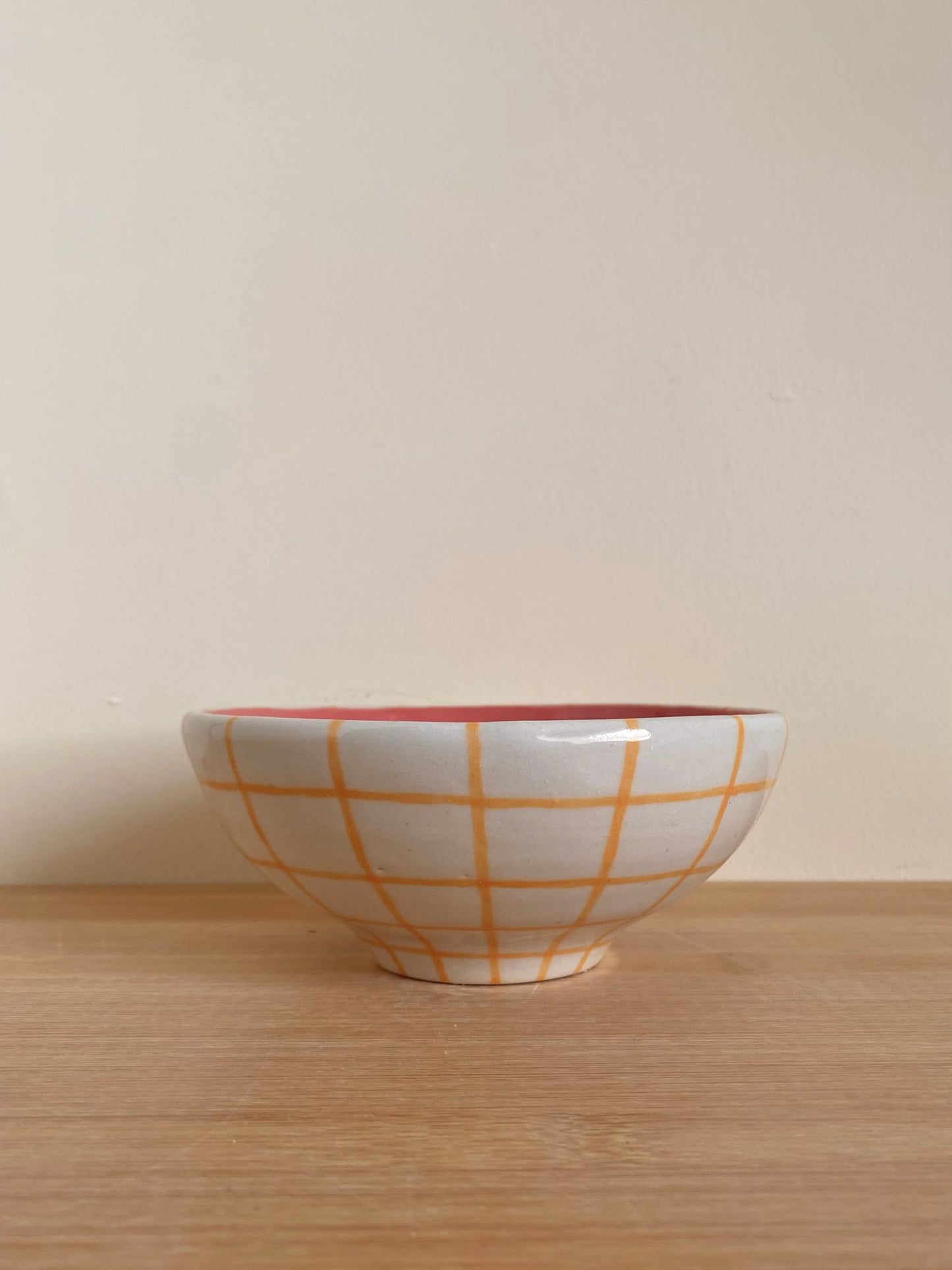 Yellow Grid Bowl