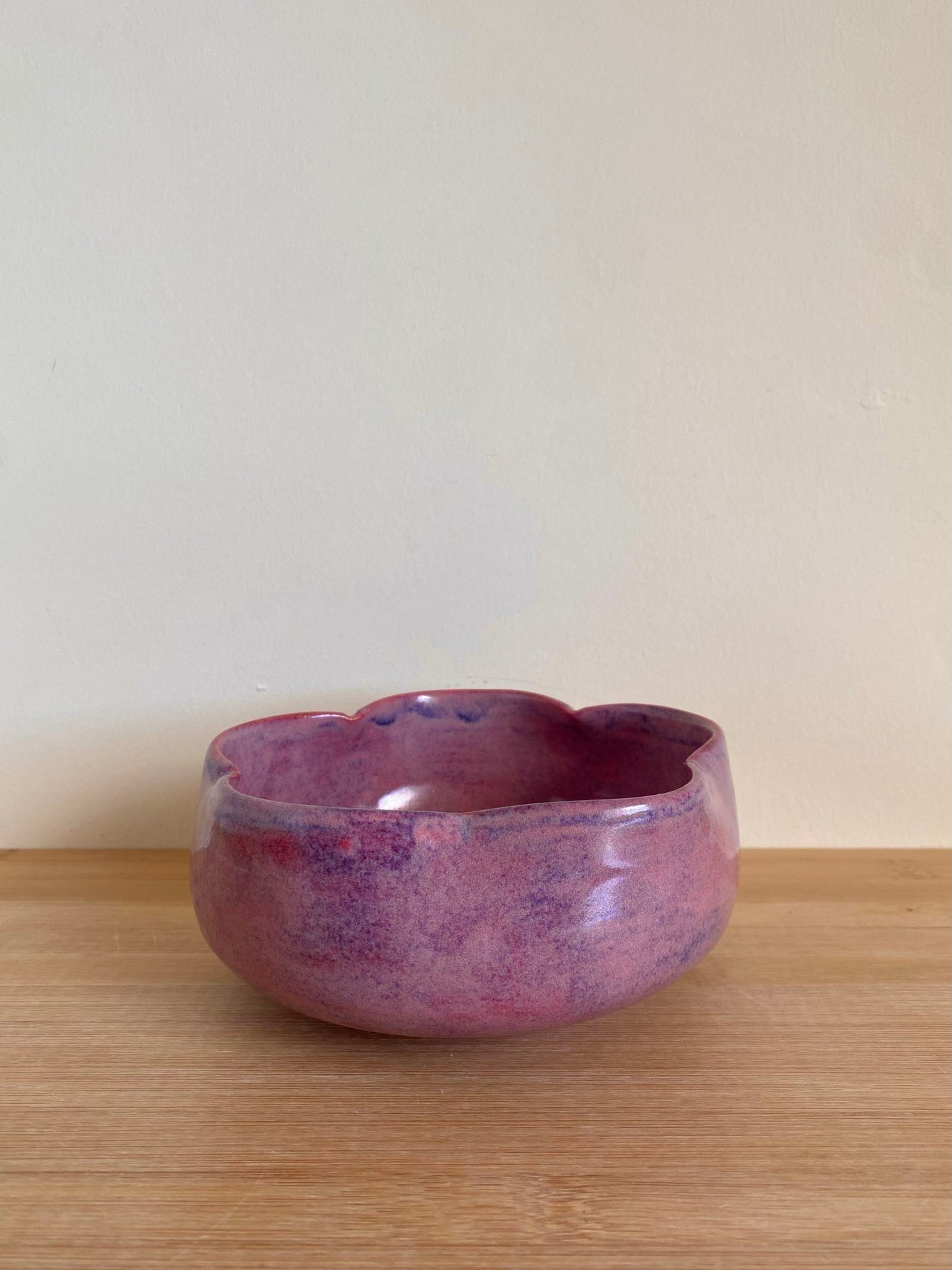 Purple-Pink Flower Bowl 01