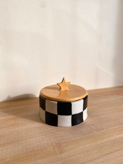 Checkered Star Jar