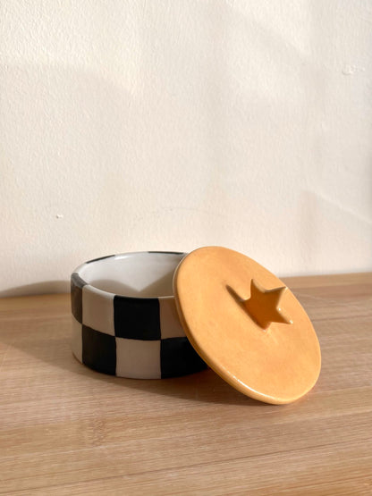Checkered Star Jar