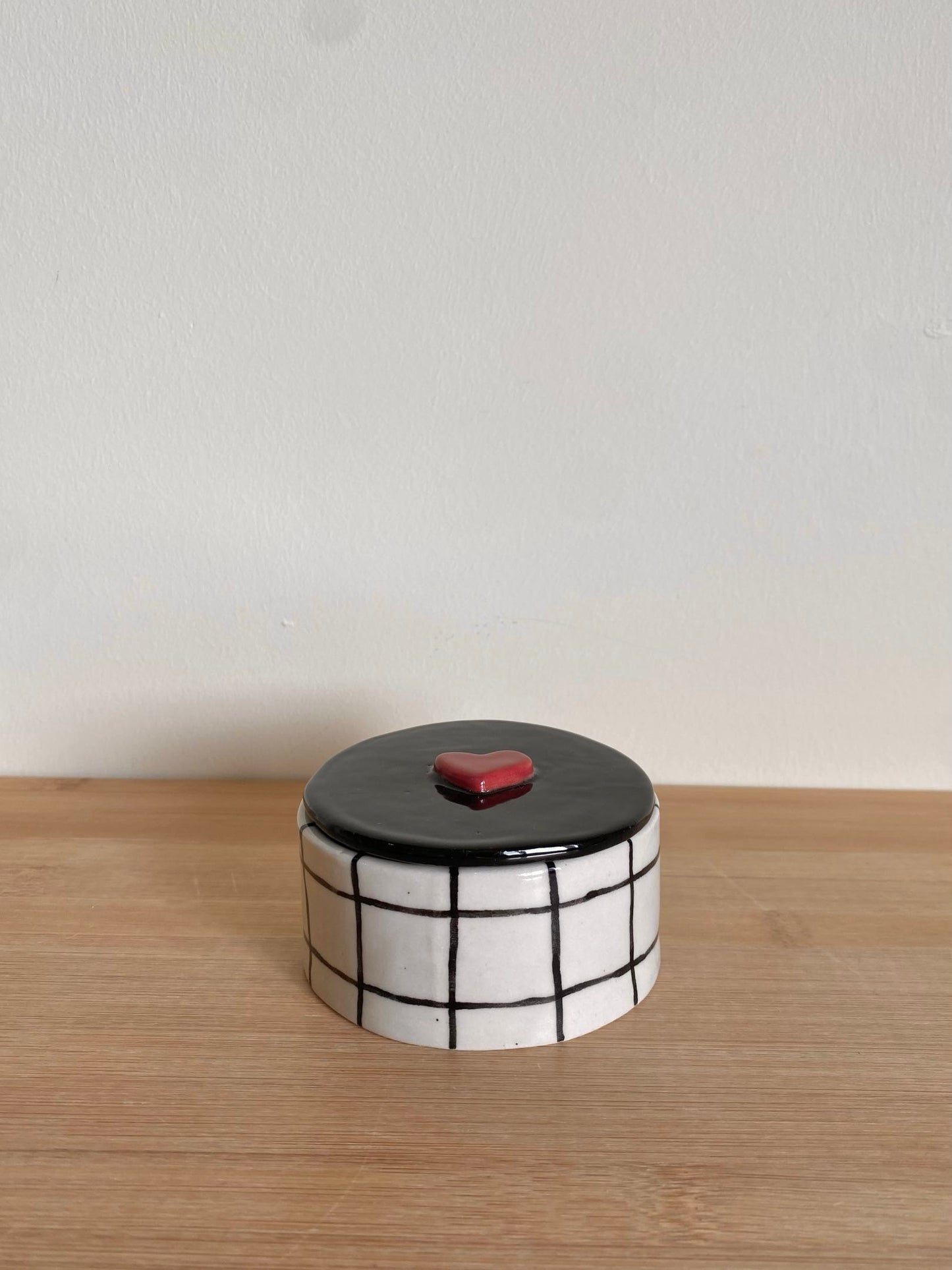 Grid Heart Jar