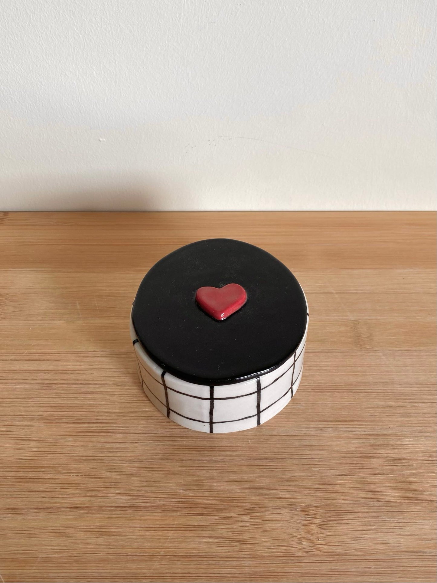Grid Heart Jar