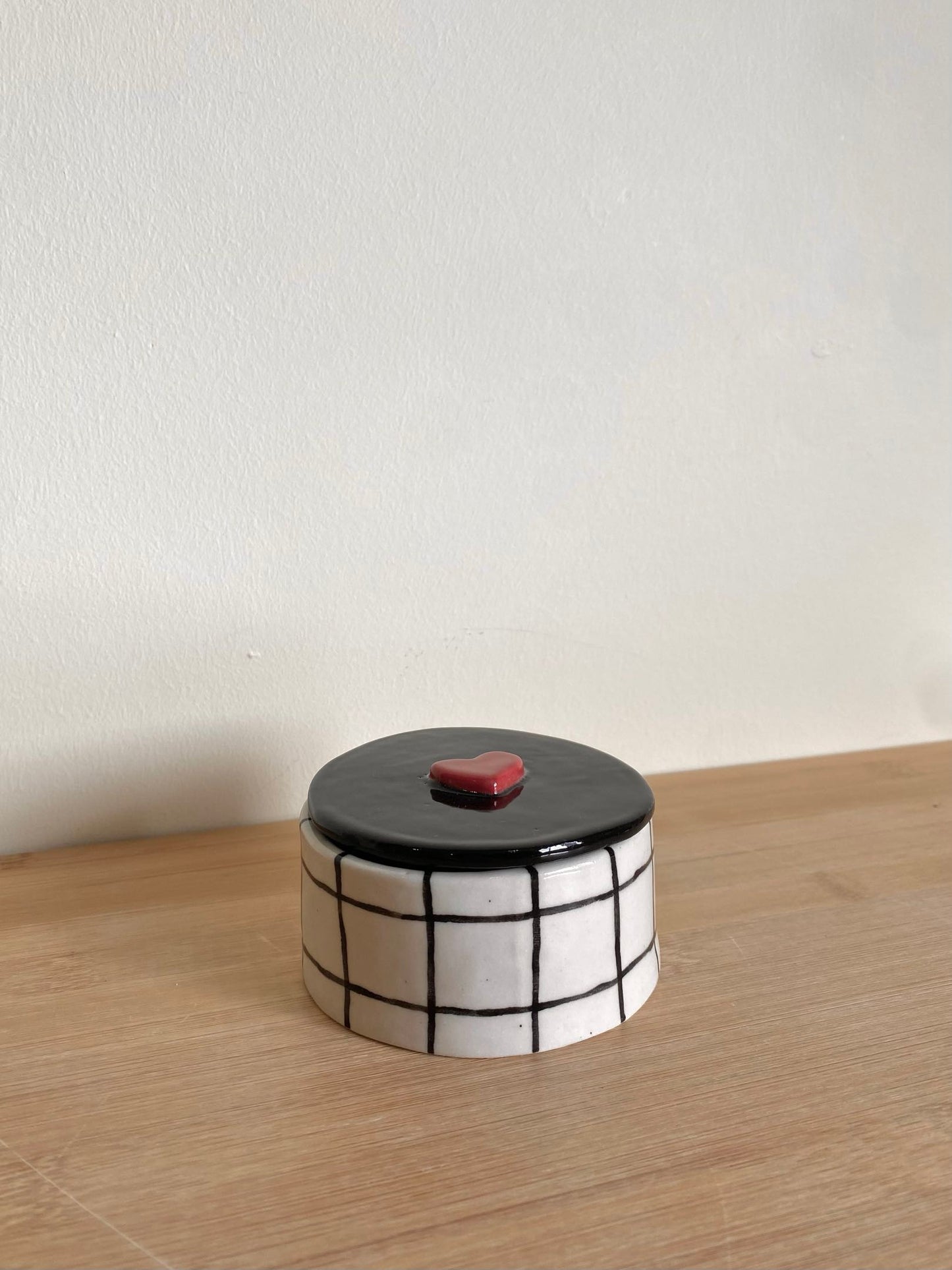 Grid Heart Jar