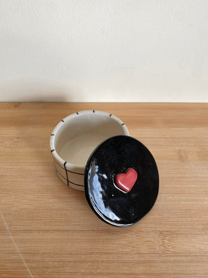 Grid Heart Jar