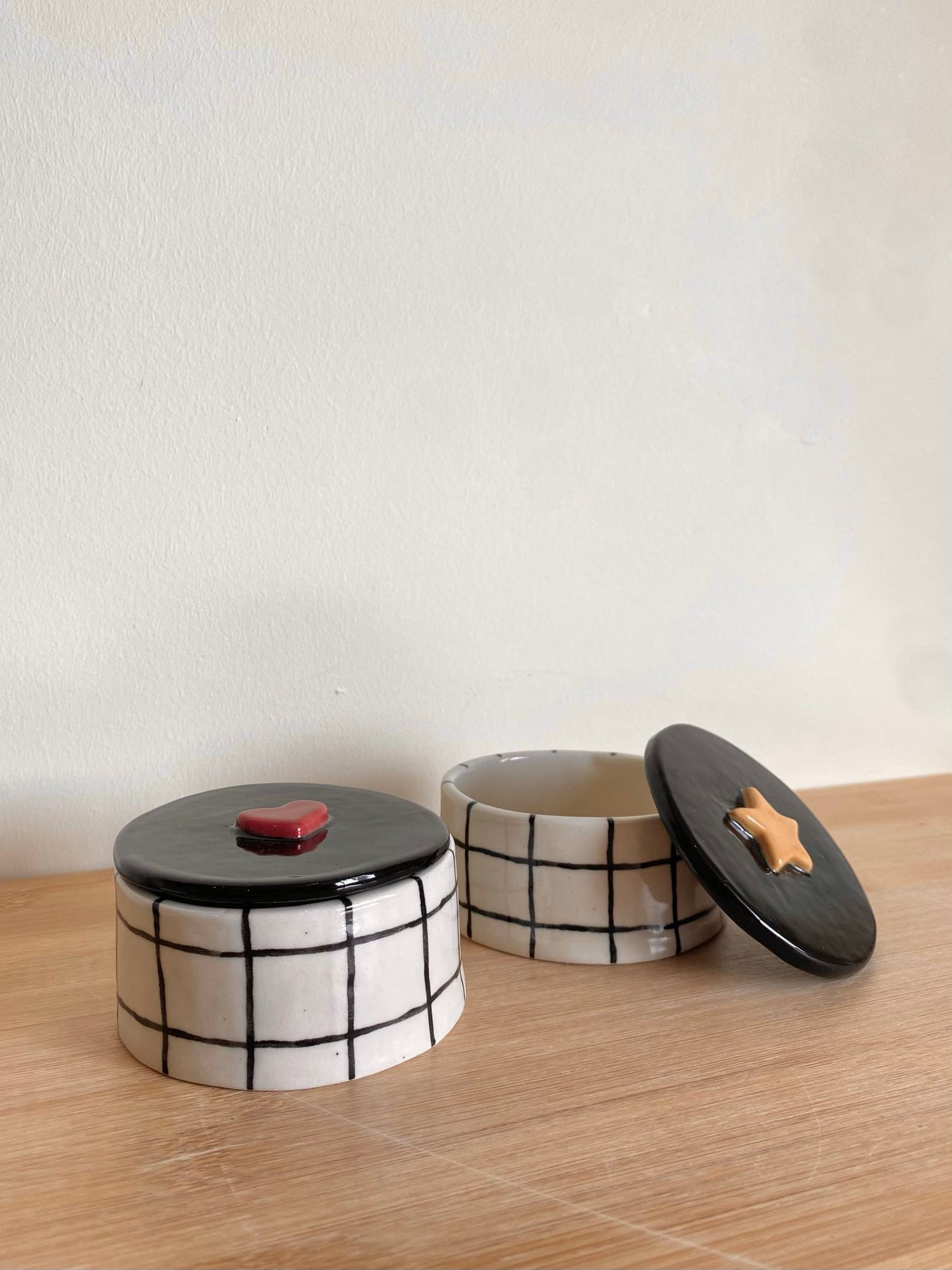 Grid Heart Jar