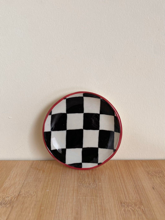 Small Checkered Dish