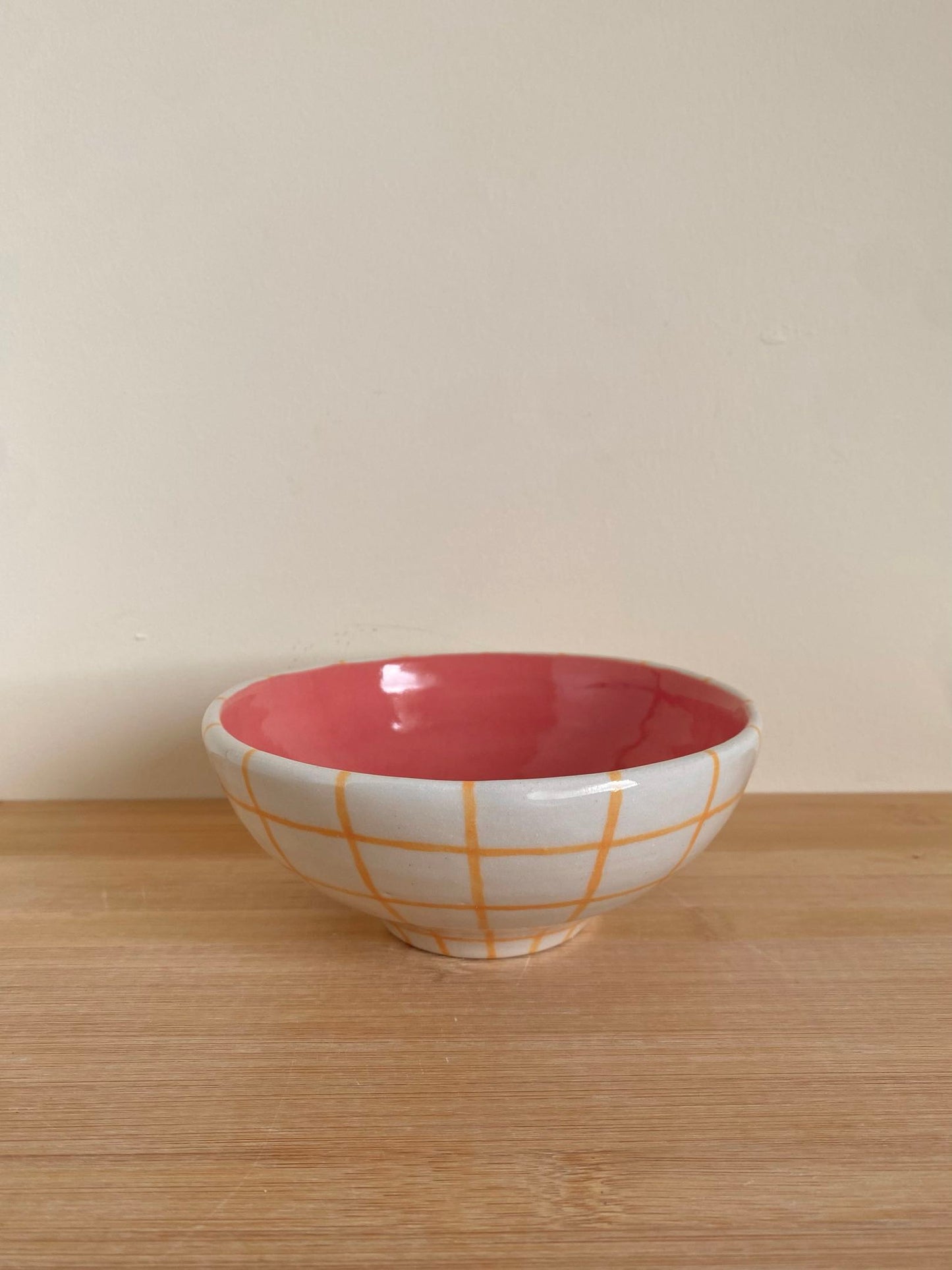 Yellow Grid Bowl