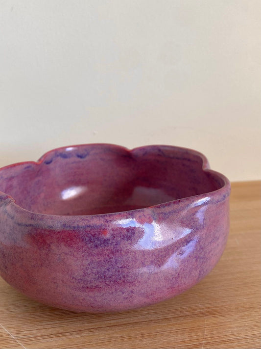 Purple-Pink Flower Bowl 01