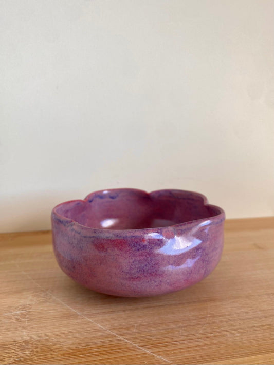 Purple-Pink Flower Bowl 01