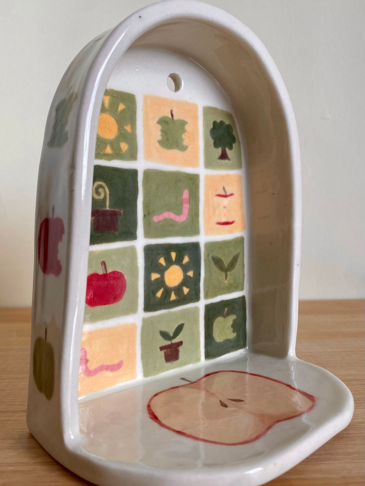 Large Apple Wall Shelf