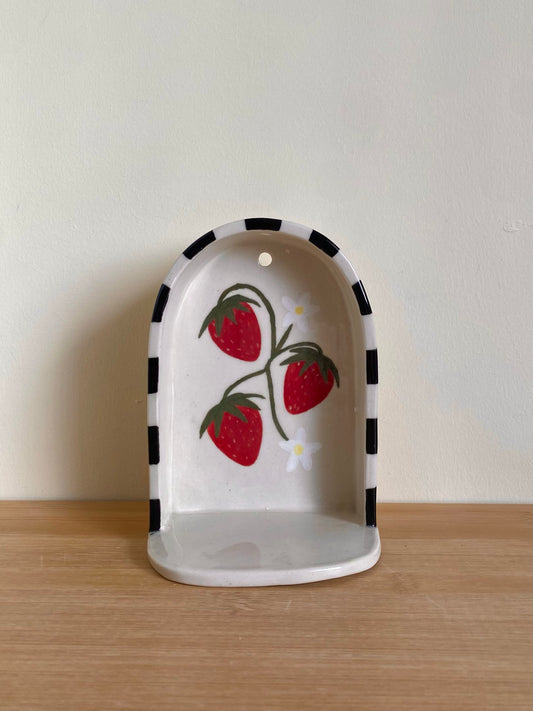 Large Strawberry Wall Shelf