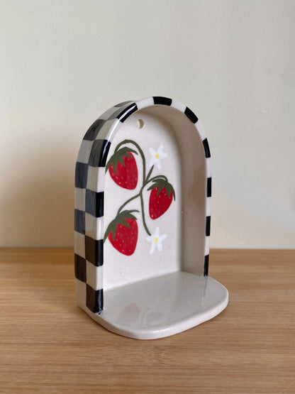 Large Strawberry Wall Shelf