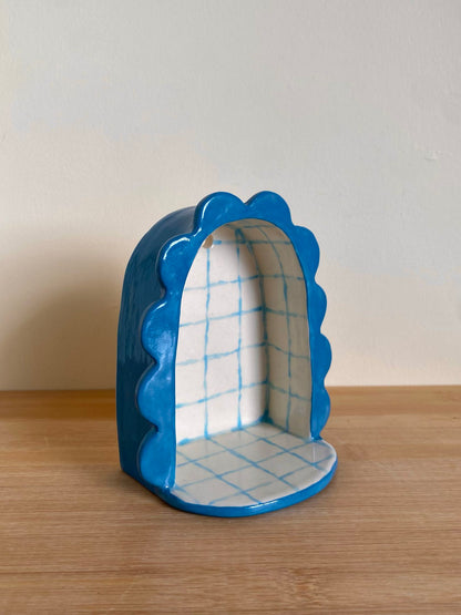 Small Blue Wall Shelf