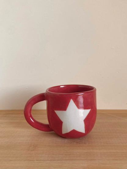 Reverse Red Star Mug