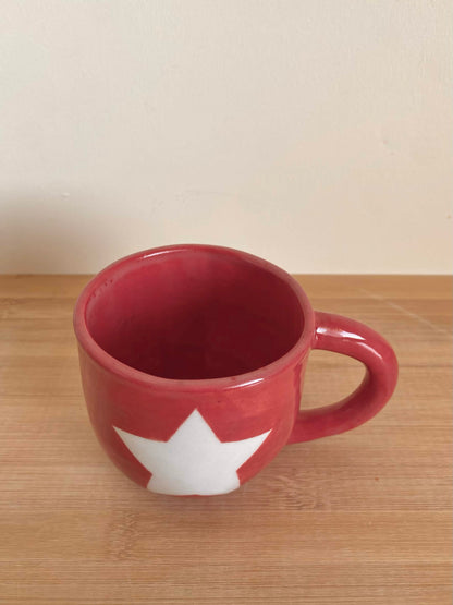 Reverse Red Star Mug
