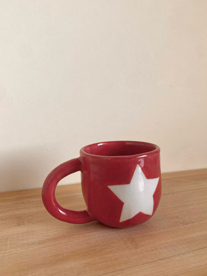 Reverse Red Star Mug