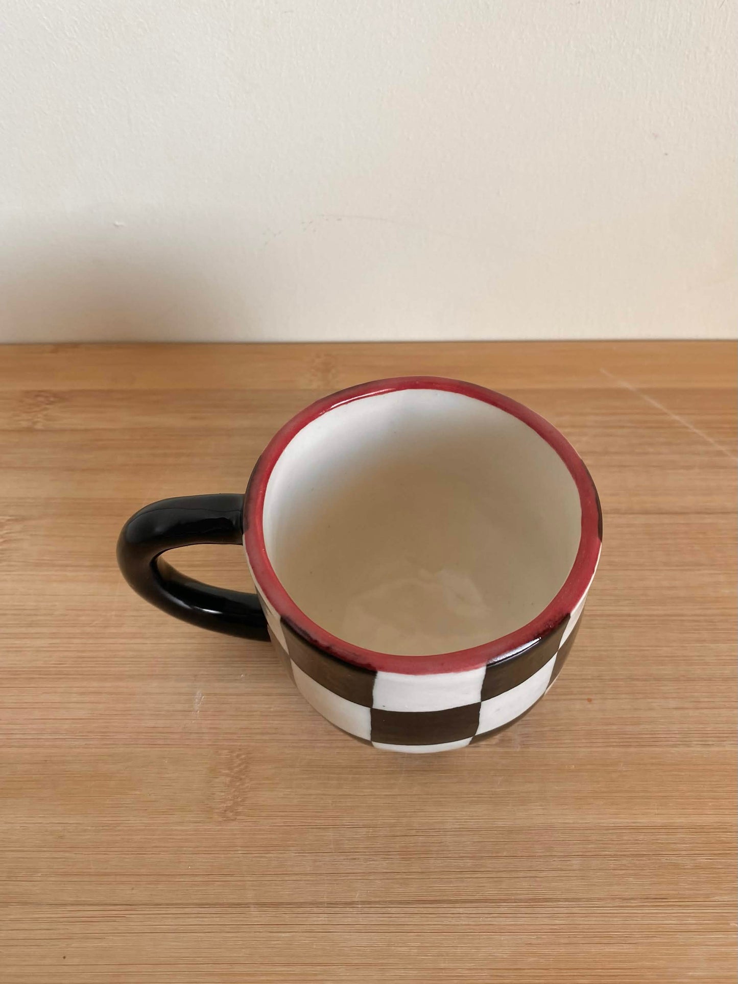 Red Checkered Mug 0.22