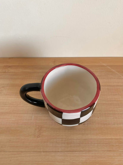 Red Checkered Mug 0.22