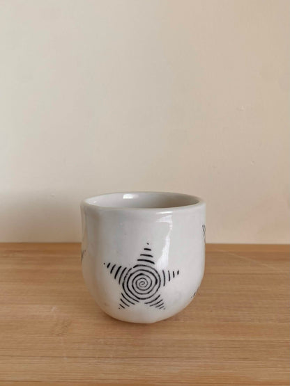 Black Spiral Star Mug