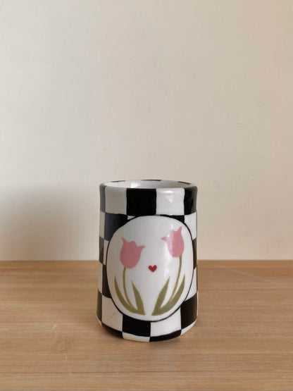 Pink Tulip Tumbler