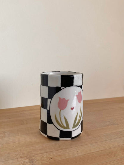 Pink Tulip Tumbler