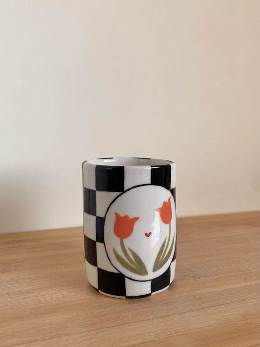 Orange Tulip Tumbler